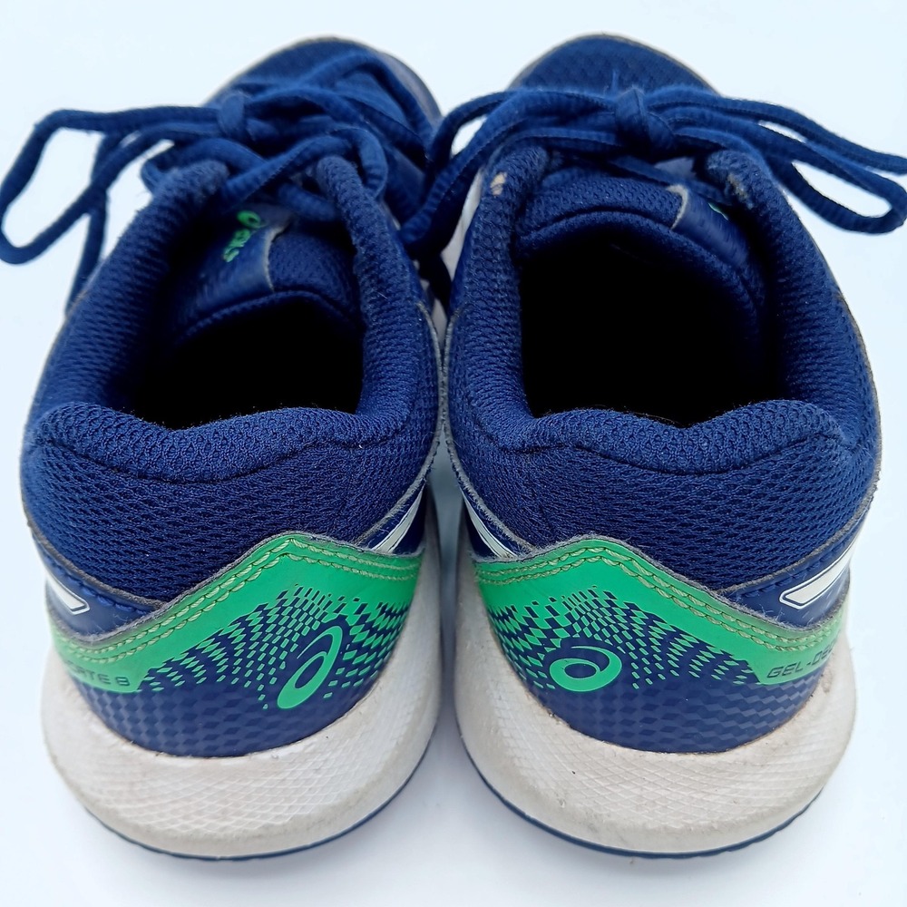 Asics Gel Game 8 Shoes Youth Size 1 Blue Green Tennis Court Sneakers F960224 - Picture 2 of 8